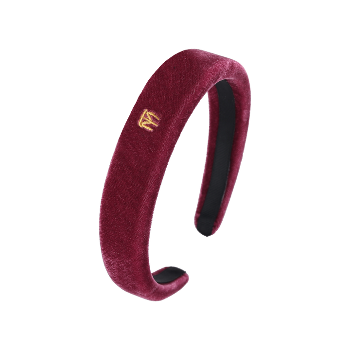headband velvet rounded narrow