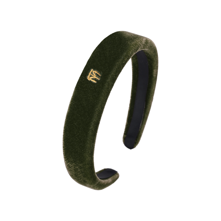 headband velvet rounded narrow