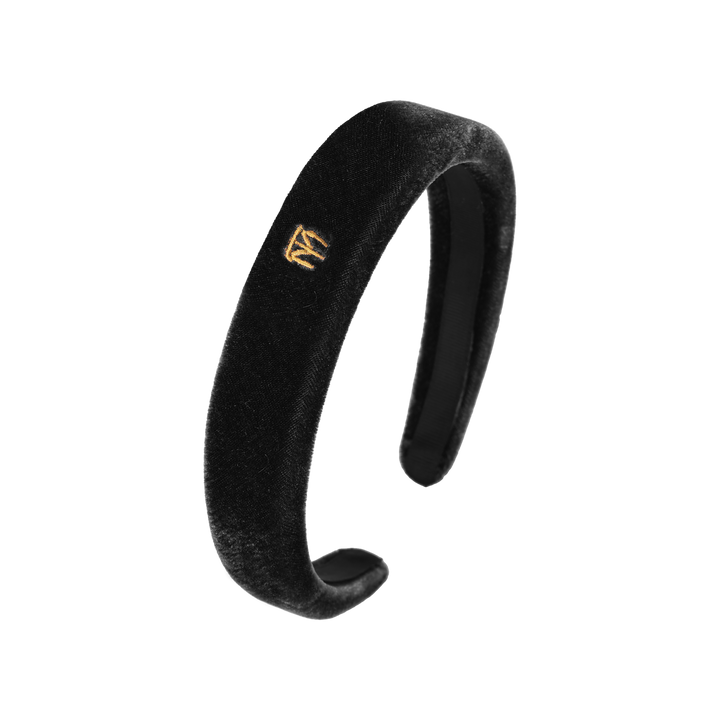 headband velvet rounded narrow