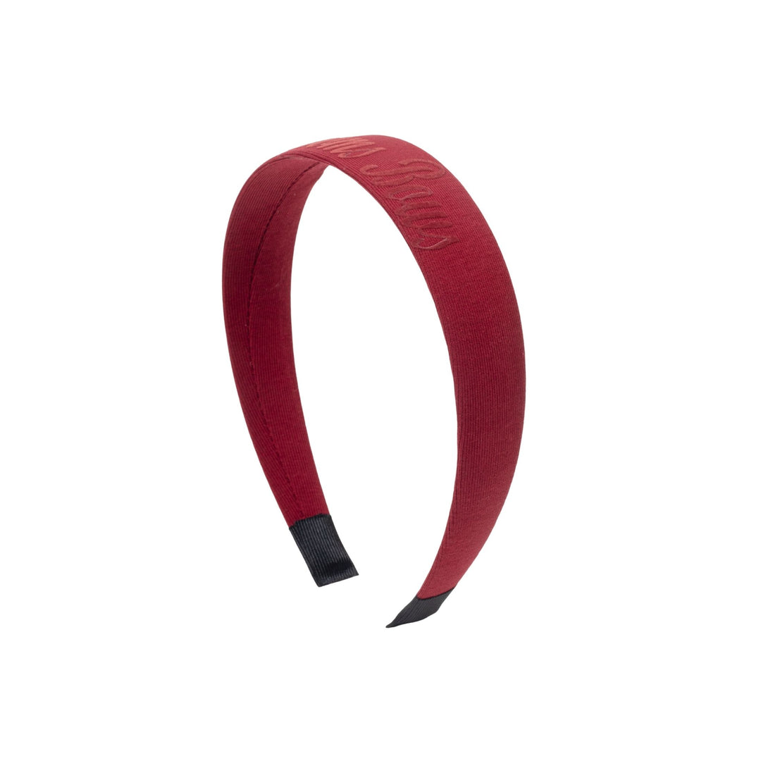 headband flat flocked logo