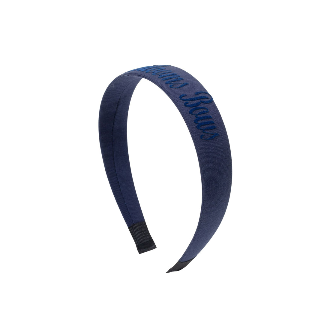 headband flat flocked logo