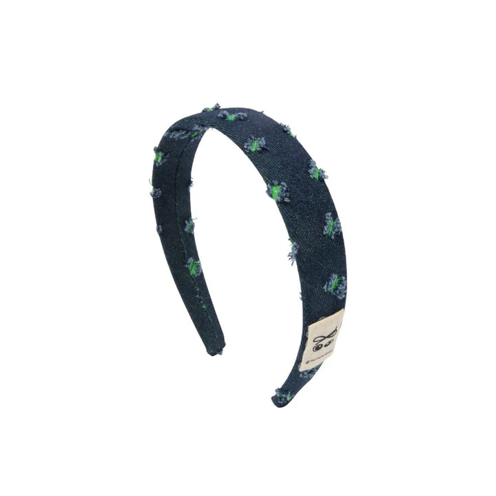 headband fray denim