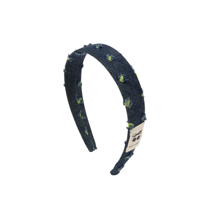 headband fray denim