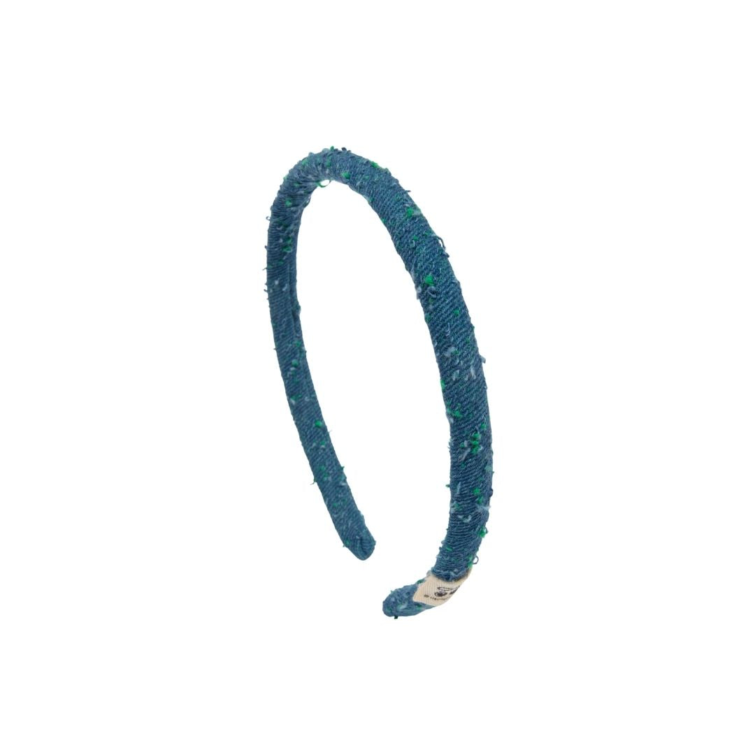 headband fray denim
