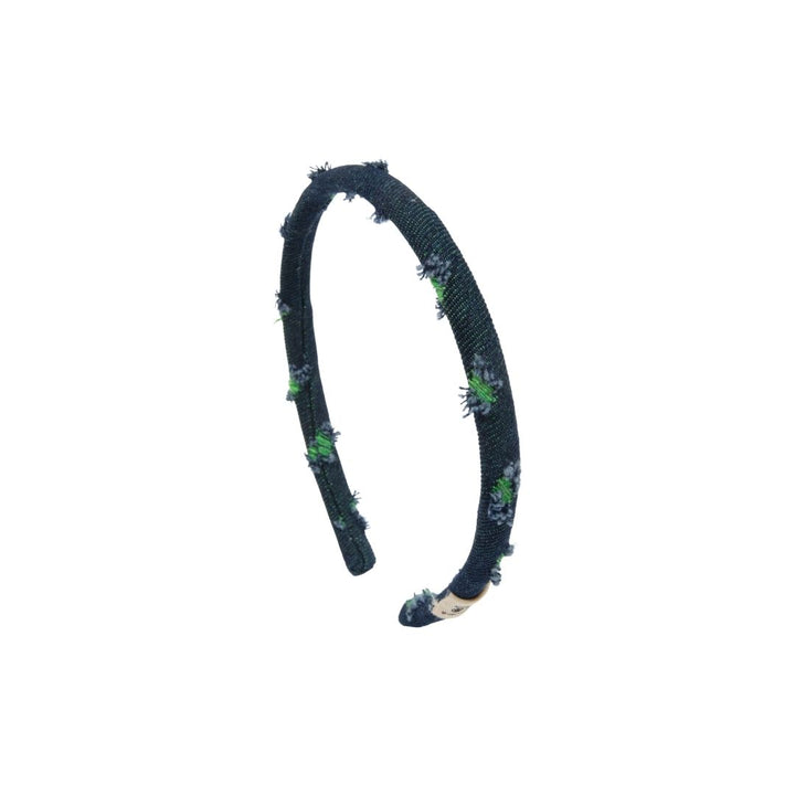 headband fray denim