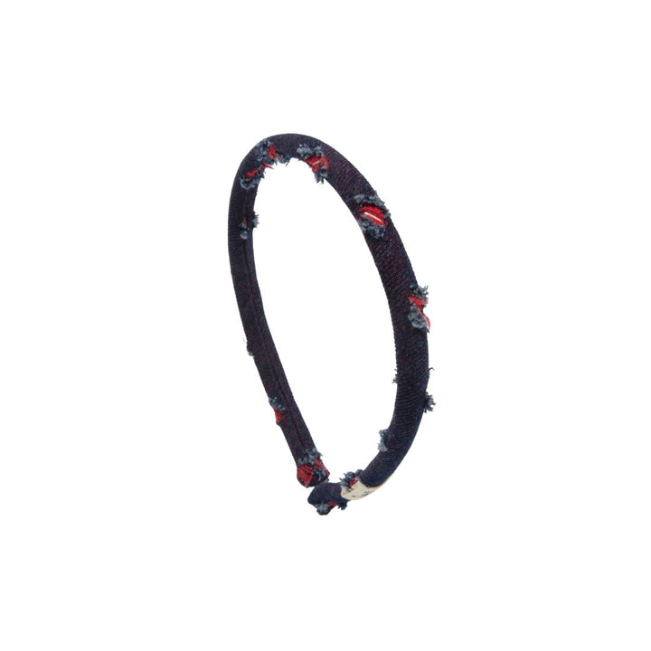 headband fray denim