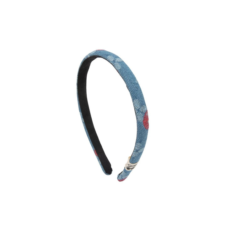 headband denim cherry