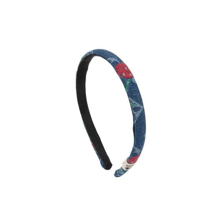 headband denim cherry