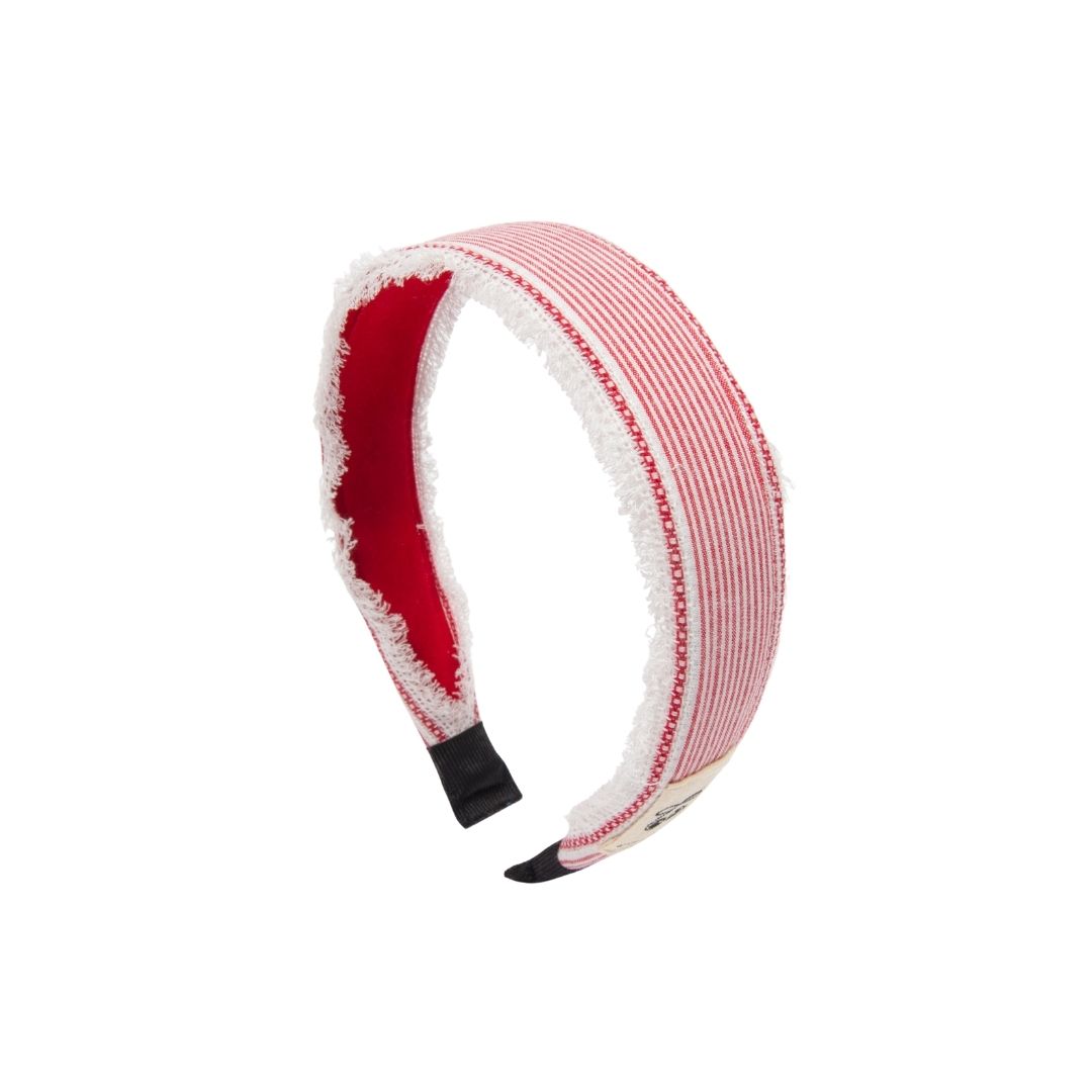 headband pin stripe and gingham with edge