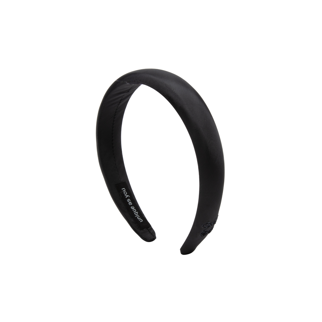 headband taffeta puff