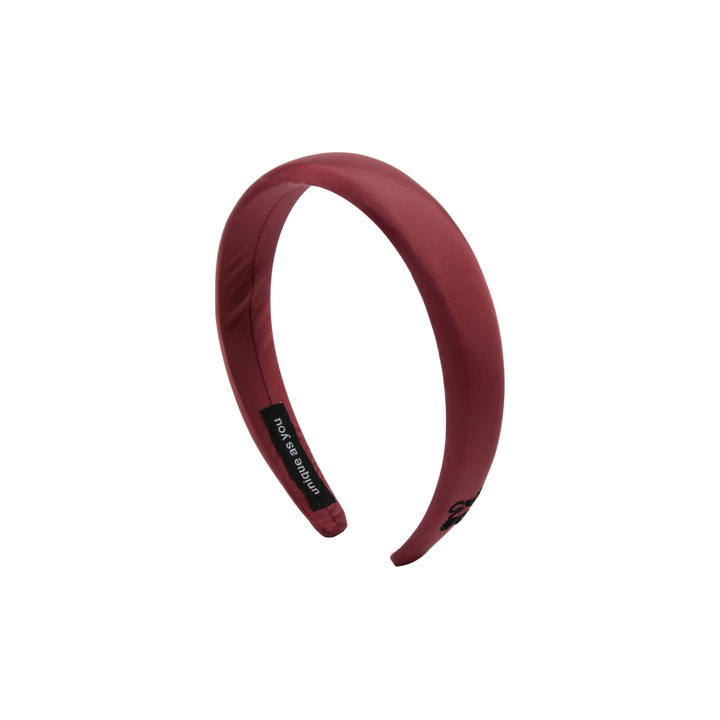 headband taffeta puff