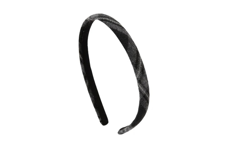 headband winter check thin