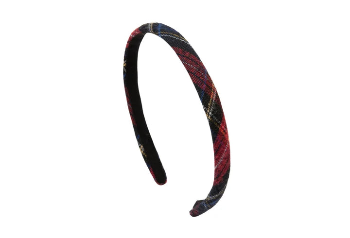 headband winter check thin