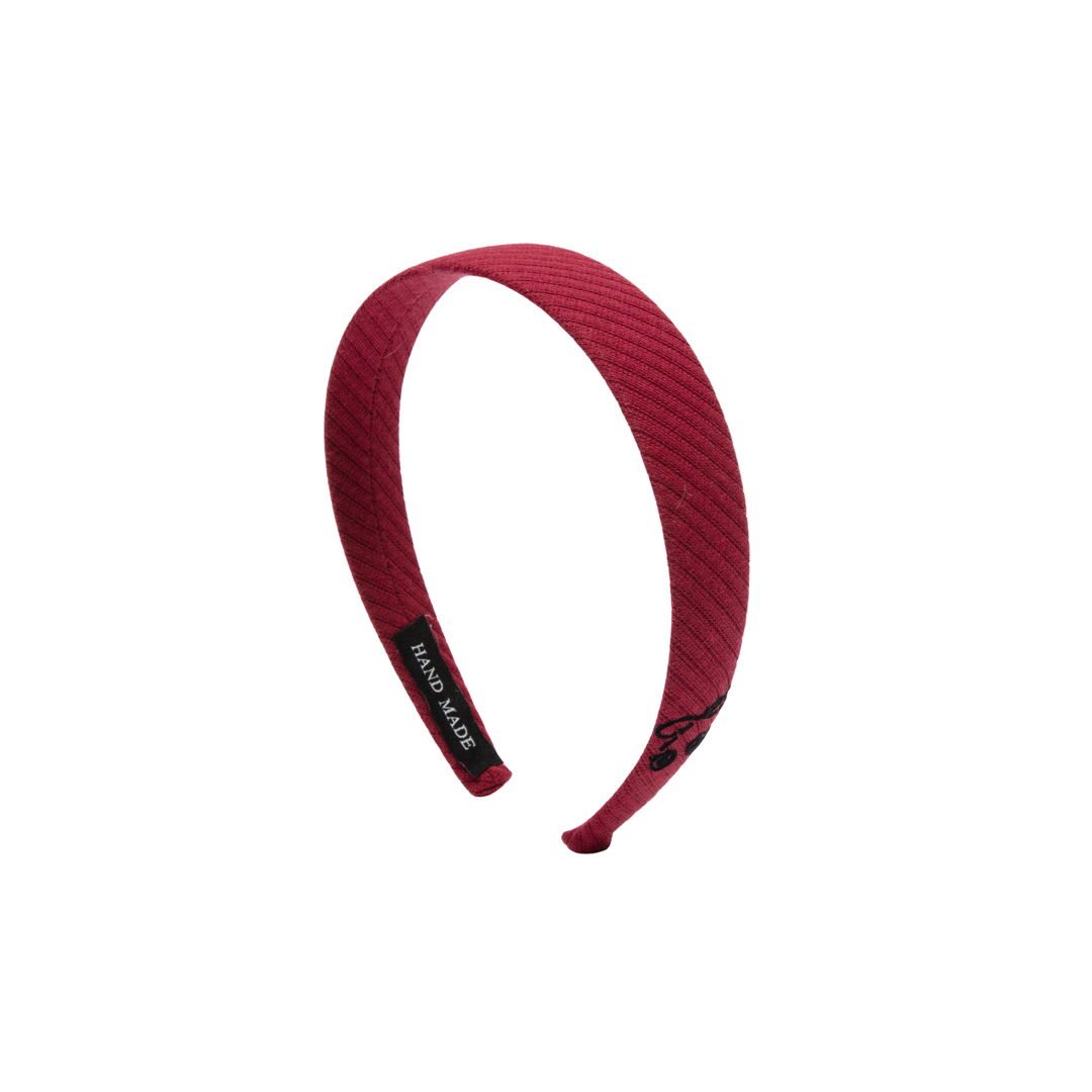 headband rib textured flat