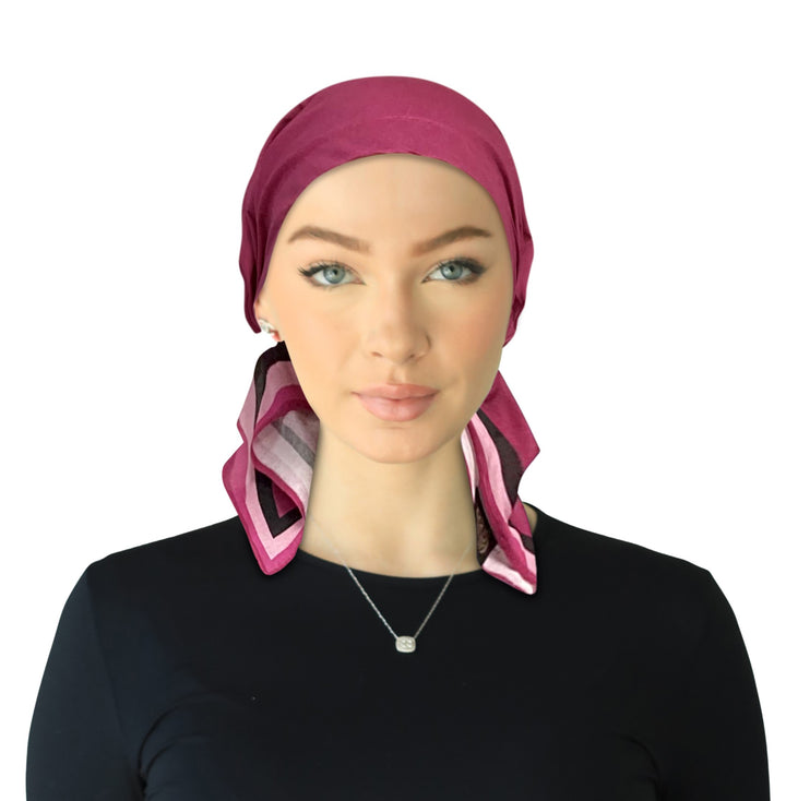 headscarf_open pre-tied headscarf bandana short ties