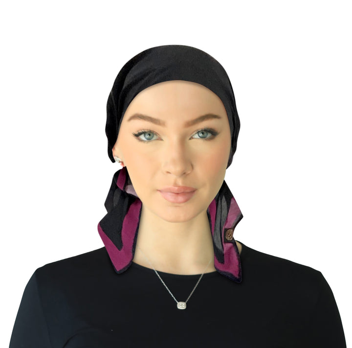 headscarf_open pre-tied headscarf bandana short ties