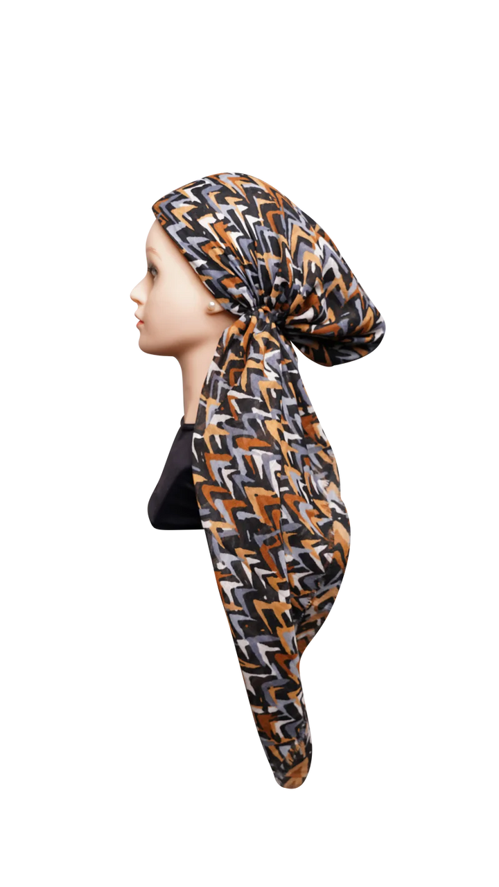 headscarf pretied checks