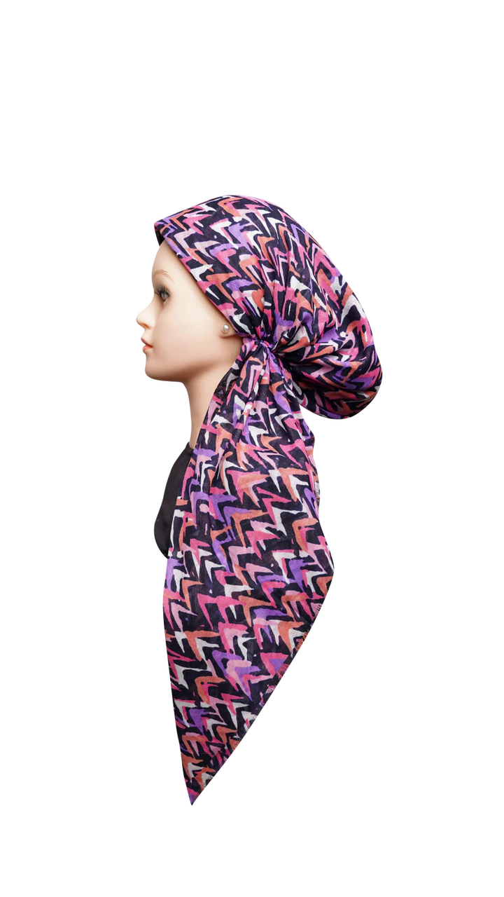 headscarf pretied checks