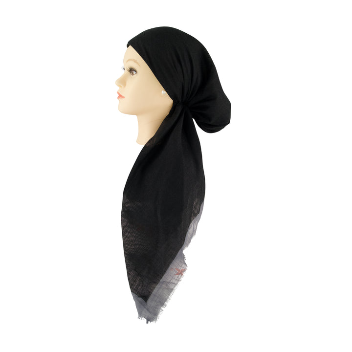 headscarf pretied solid with border