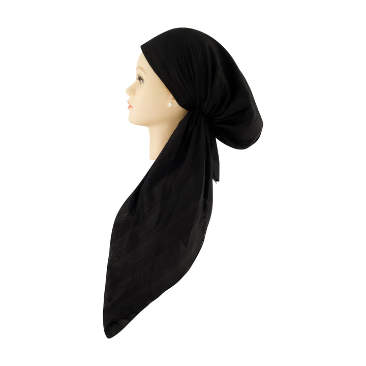 headscarf pretied crinkle