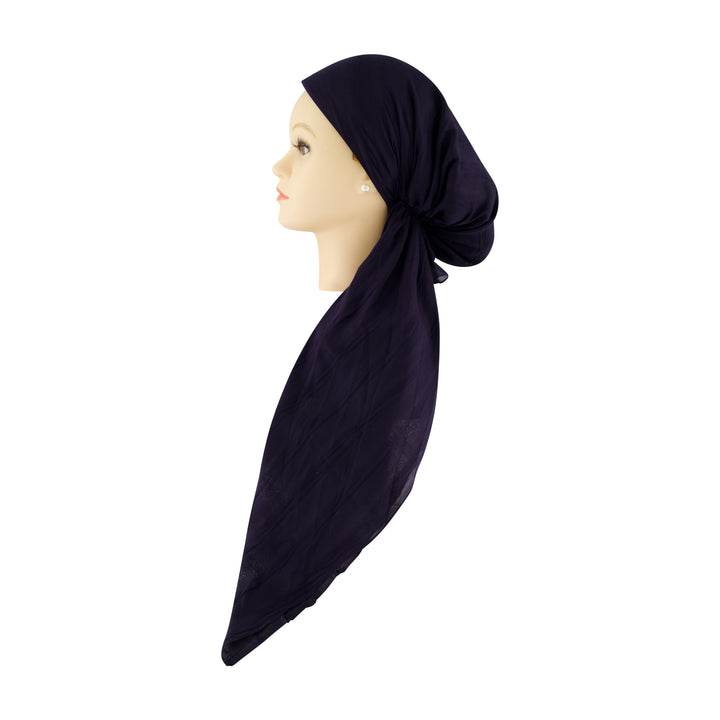 headscarf pretied crinkle