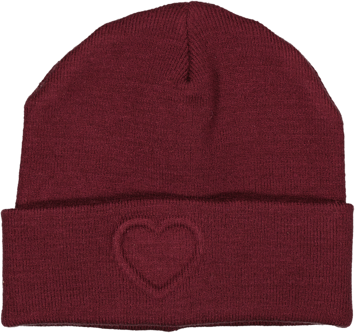 hat stamped heart