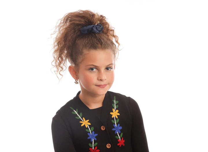 pony scrunchie leather