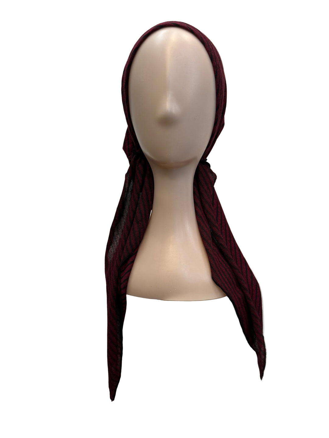 pretied lined heathered w bold lines