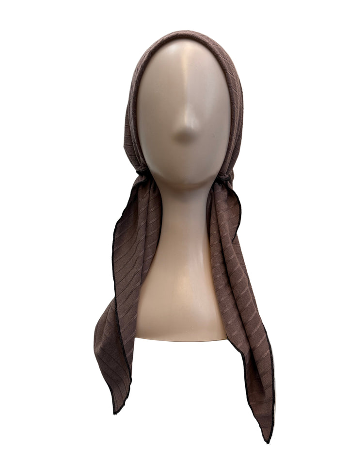pretied lined knit wide ribbed