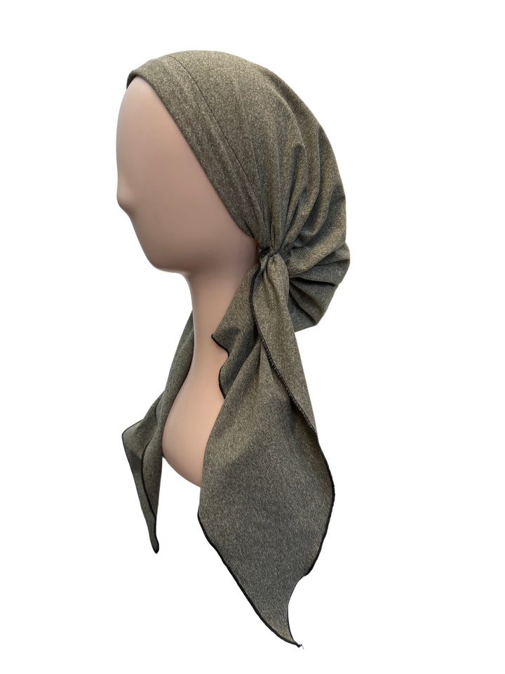 pretied lined cotton marled