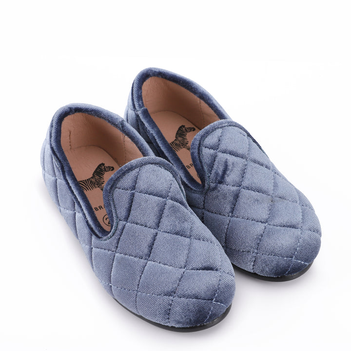 shoes quilted velvet loafer hard sole