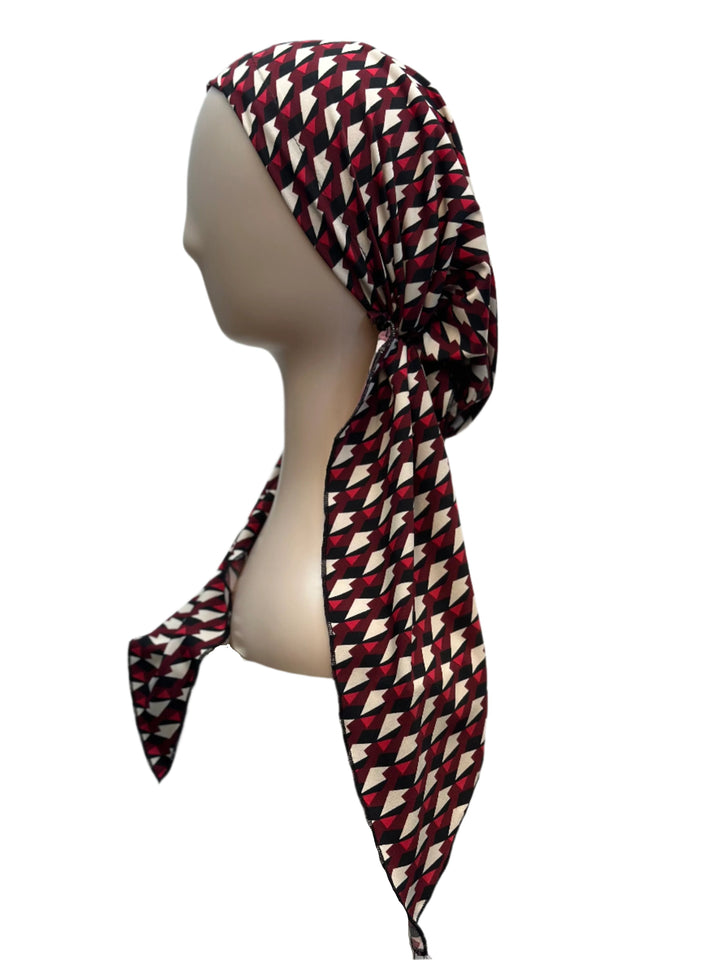 pretied unlined bold print
