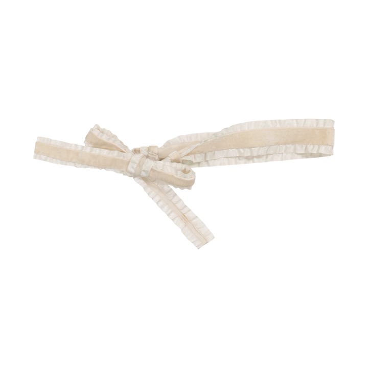 sweatband ruffle velvet
