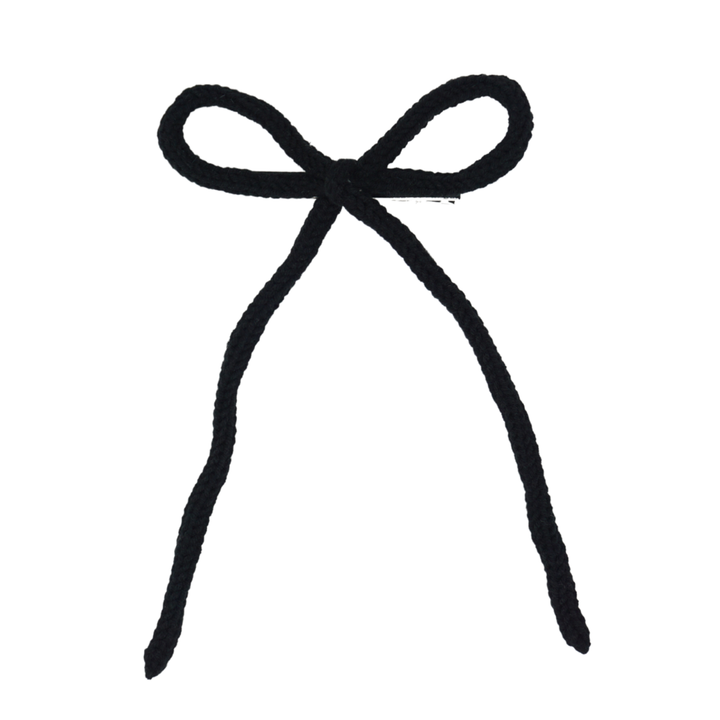 clip bow knitted wintery rope