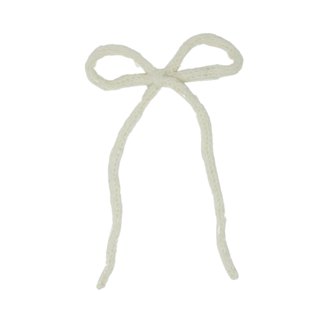 clip bow knitted wintery rope