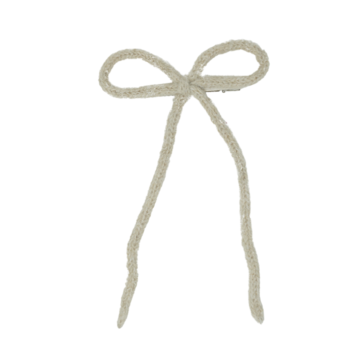 clip bow knitted wintery rope