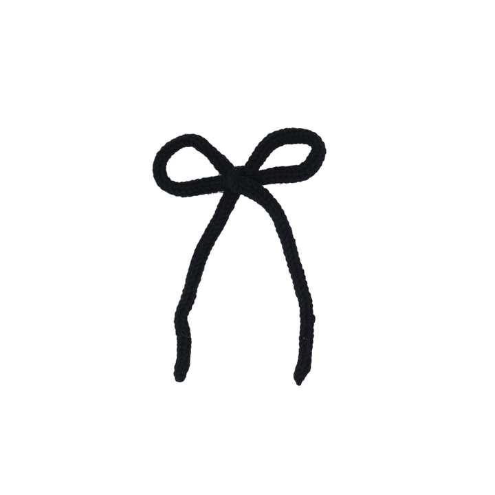 clip bow knitted wintery rope