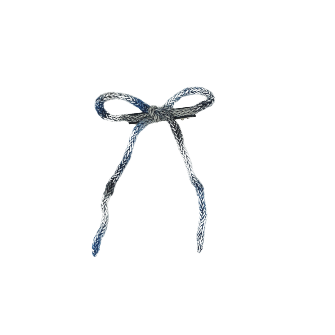clip bow knitted wintery rope