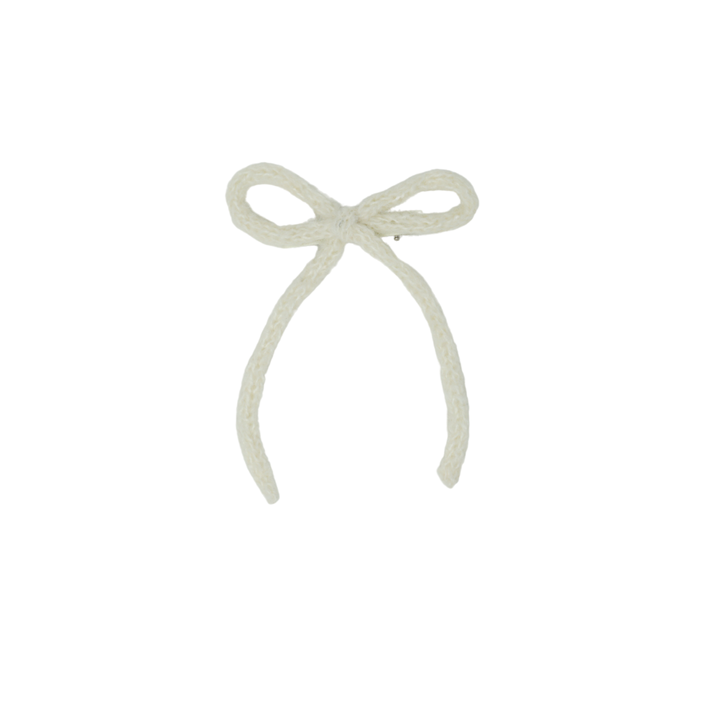 clip bow knitted wintery rope