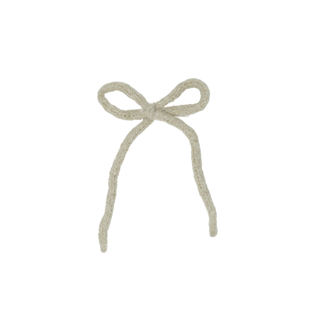 clip bow knitted wintery rope