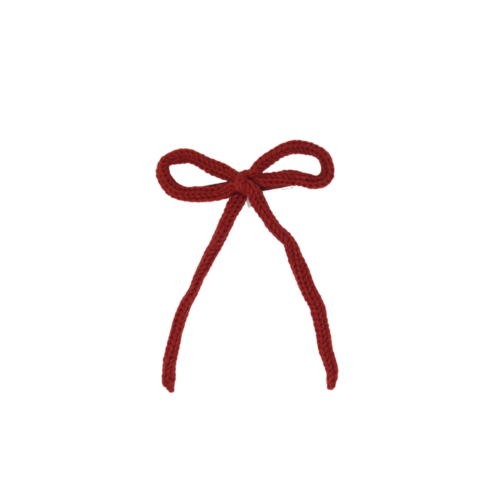 clip bow knitted wintery rope