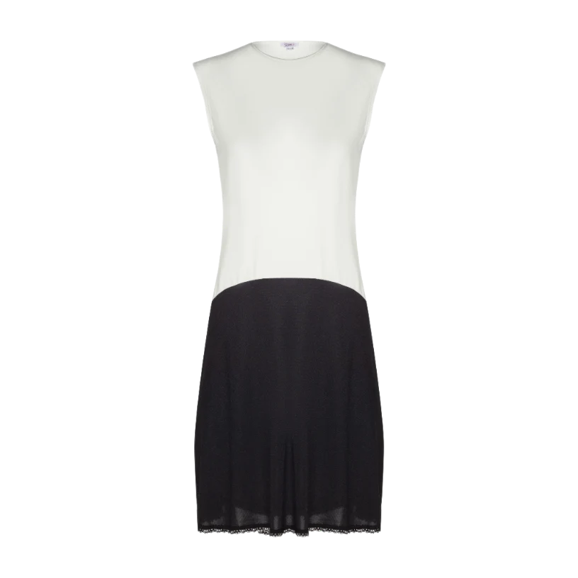 slip full sleeveless shell viscose top nylon bottom 41inch
