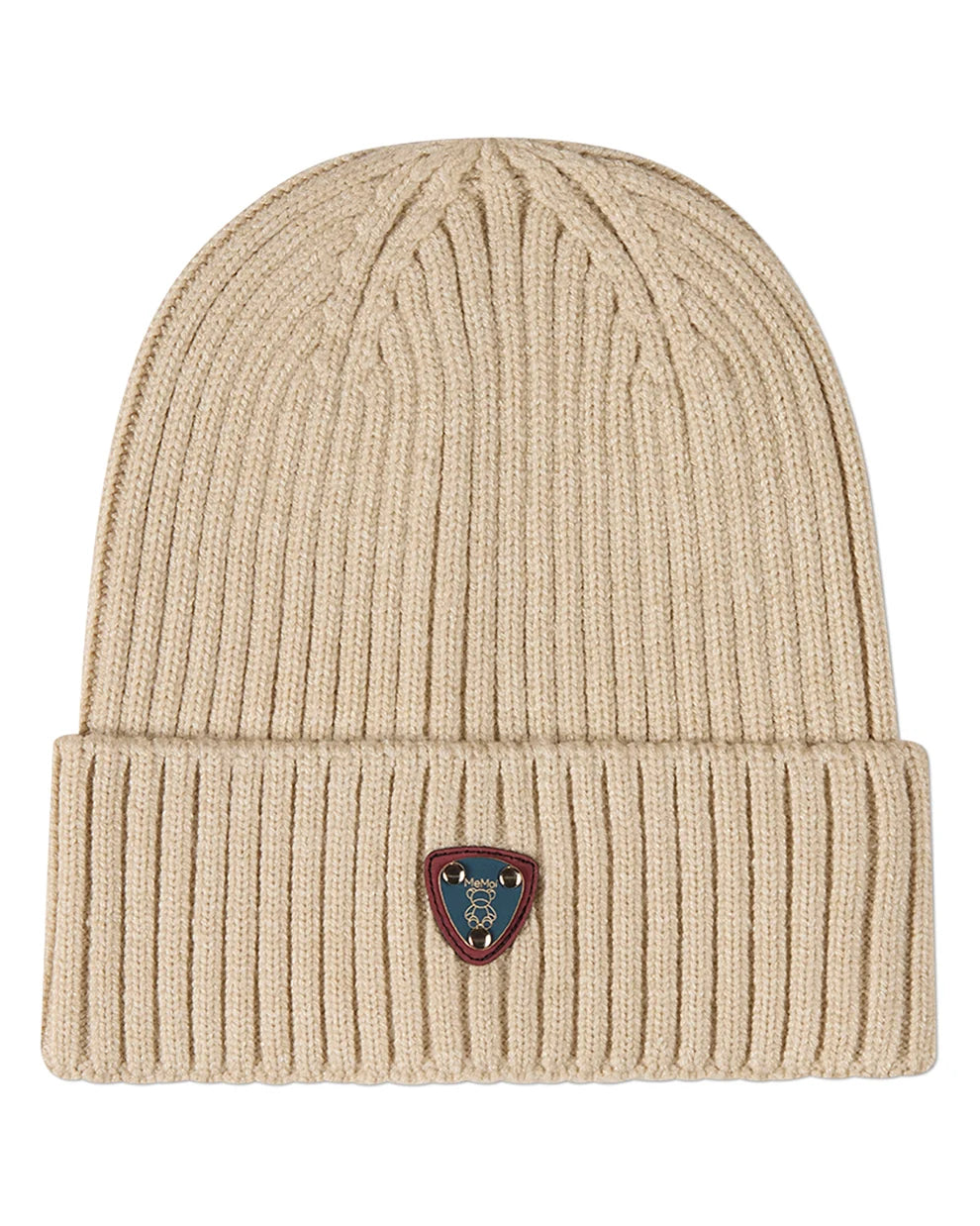 beanie teddy crest cuffed