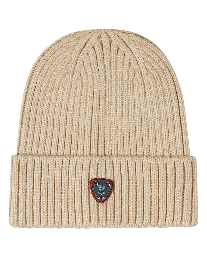 beanie teddy crest cuffed