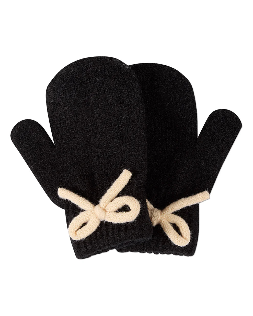 mittens sweet knit bow