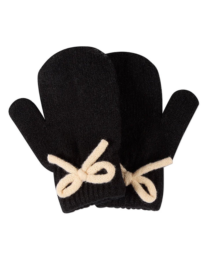 mittens sweet knit bow