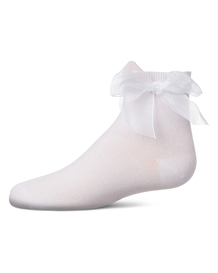 anklet tulle bow