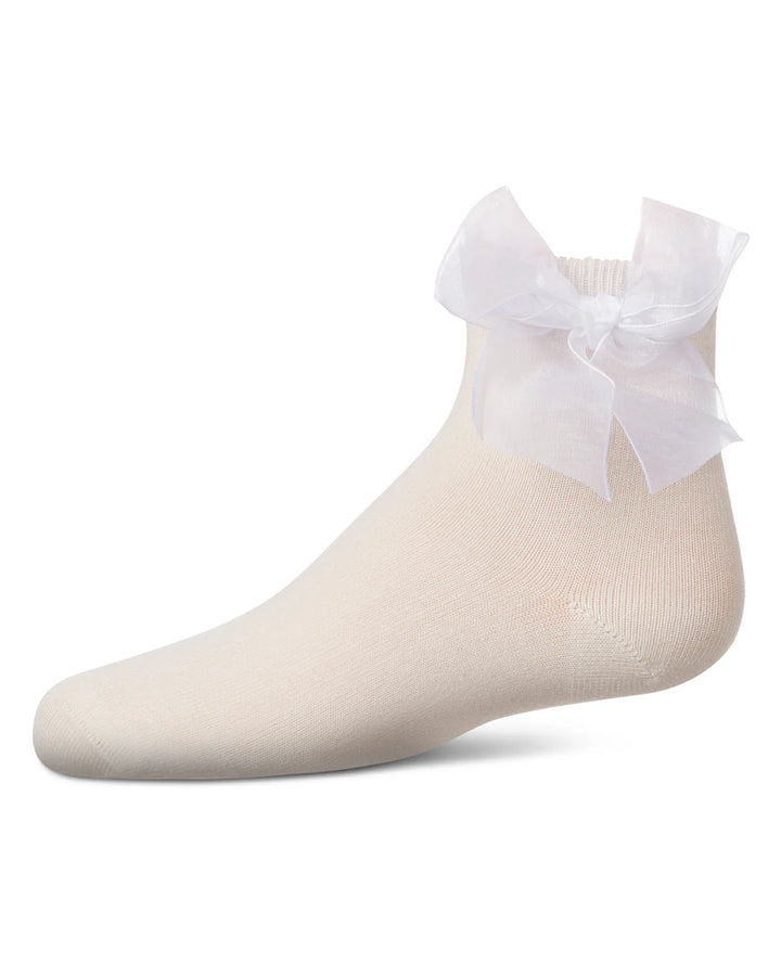 anklet tulle bow