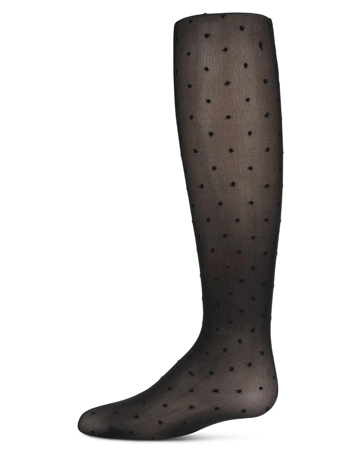 tights semi opaque dots