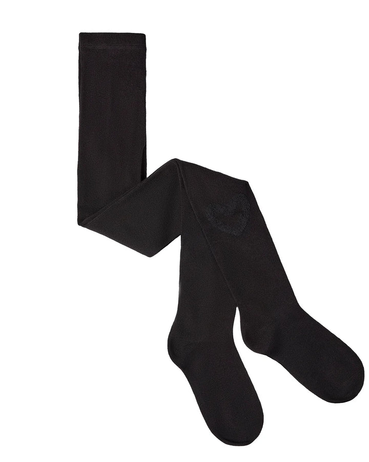 tights cotton fuzzy heart